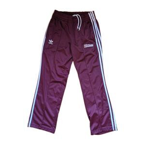 Adidas Originals UMass Amherst Track Pants Mens S Maroon 3-Stripe Trefoil NCAA